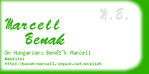 marcell benak business card